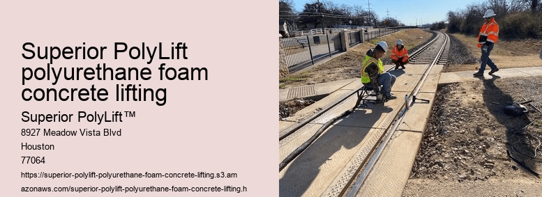 Superior PolyLift polyurethane foam concrete lifting